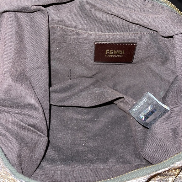 ❌ SOLD❌ FENDI ZUCCA MIA HOBO WITH GLITTER pristine condition *RARE FIND* Gorgeou - Picture 12 of 16